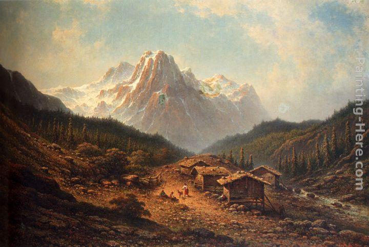 Johannes Hilverdink A Summer Day In The Alps